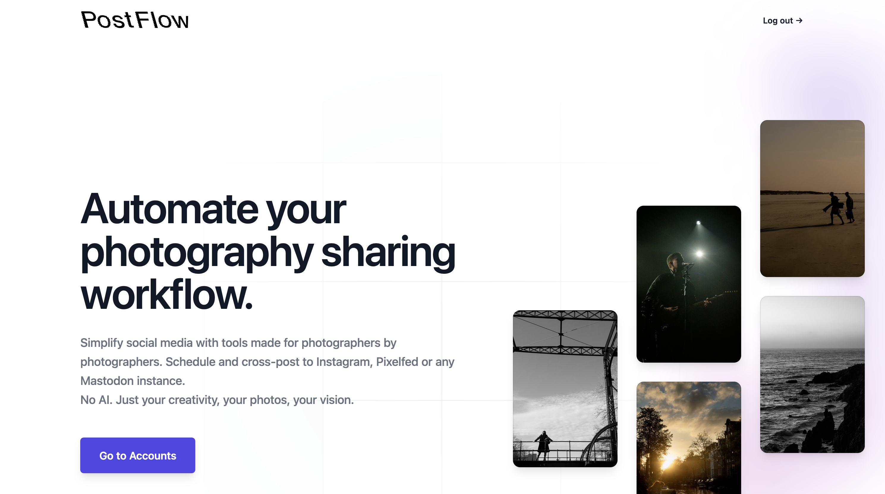 PostFlow - Photography Social Media Automation - Web Application